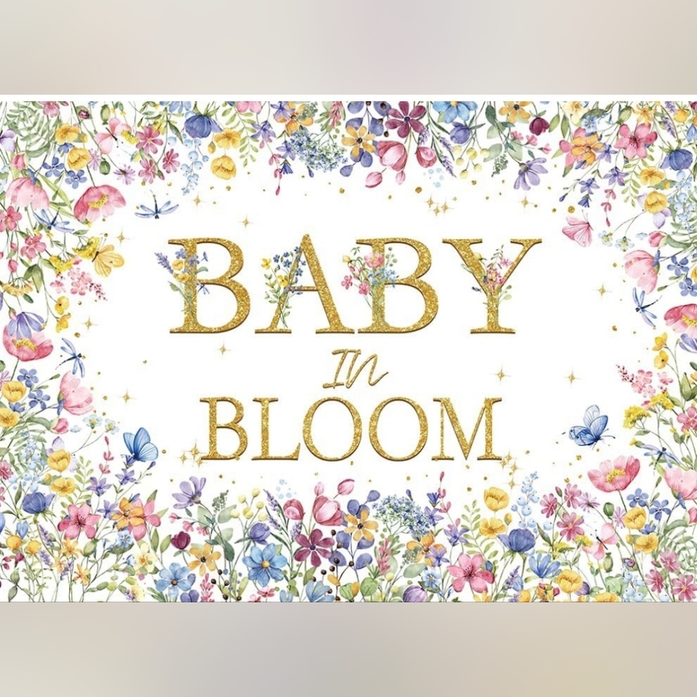Baby In Bloom Floral Back Drop